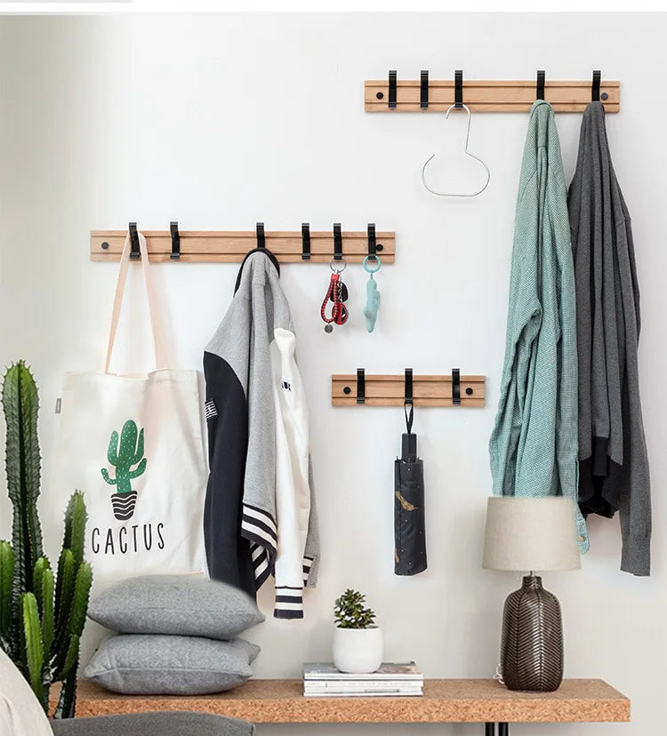 Cabideiro de Parede em Bambu Elegante - Casa589B
