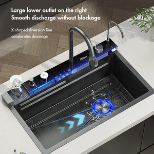 Cuba Gourmet Inox com Torneira Digital e Dispenser - Casa589B