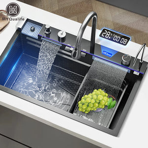 Cuba Gourmet Inox com Torneira Digital e Dispenser - Casa589B