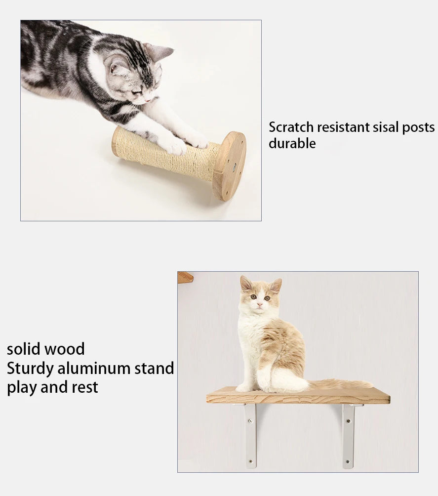 1 peça para gatos para parede - Casa589B