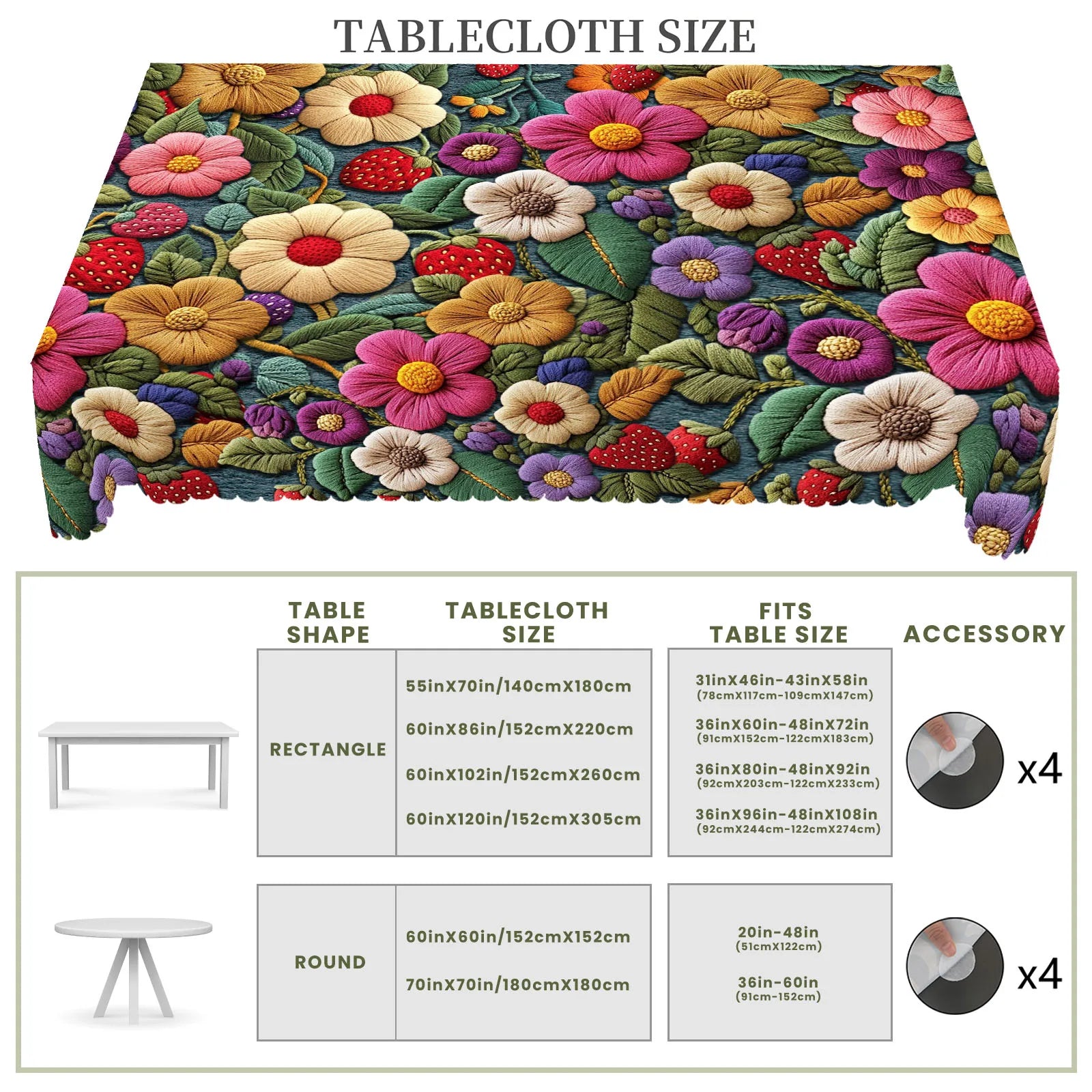 Toalha de Mesa Primavera  - Casa589B